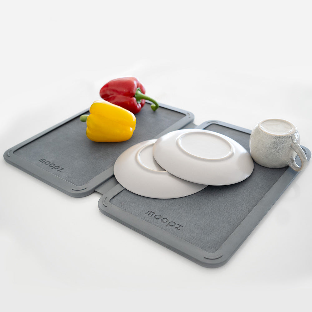 Tapis Egouttoir pliable Moopz ardoise